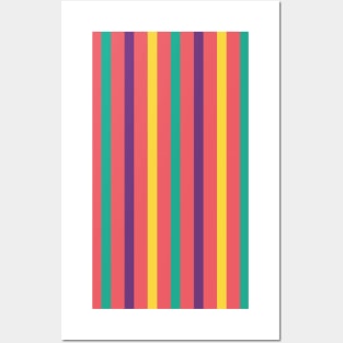 Akira | Colorful Stripes Pattern Posters and Art